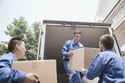 Secure packing materials and storage preparation for removals