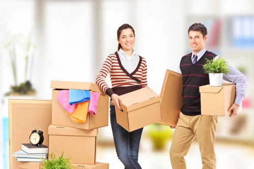 Organized storage units and boxes for local storage services